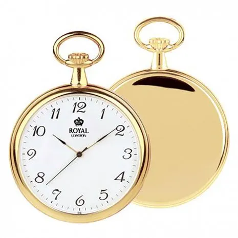 Unisex Gold Quartz Pocket Watch – Reliable Accuracy & Classic Appeal