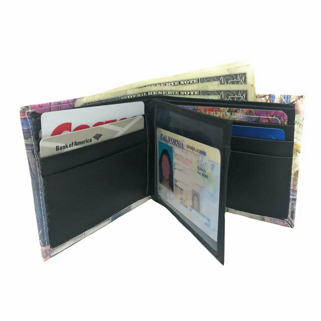 Urban Trendy NY Fashion Bifold Printed Wallets In Gift Box Mens Womens Kids