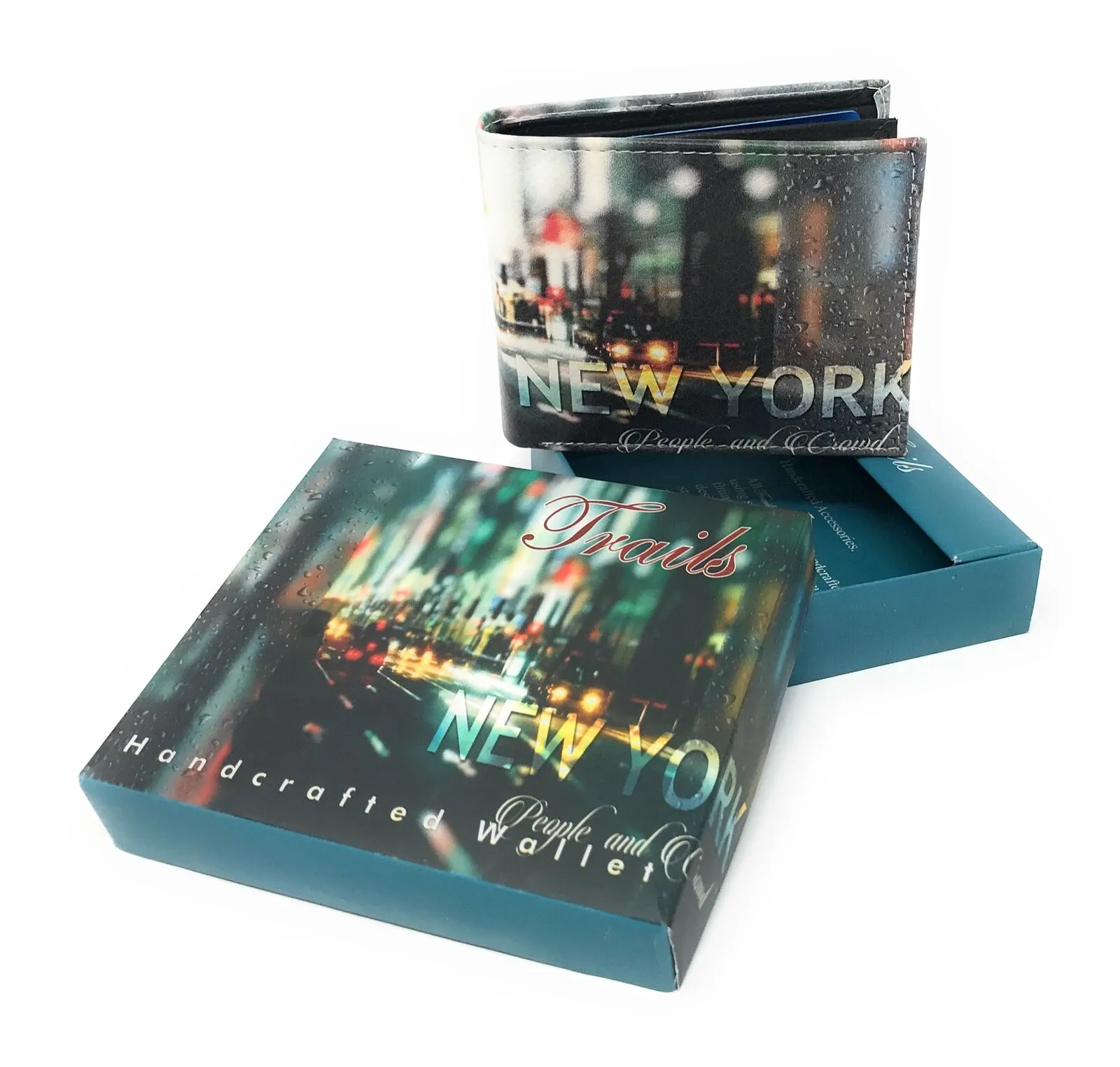 Urban Trendy NY Fashion Bifold Printed Wallets In Gift Box Mens Womens Kids