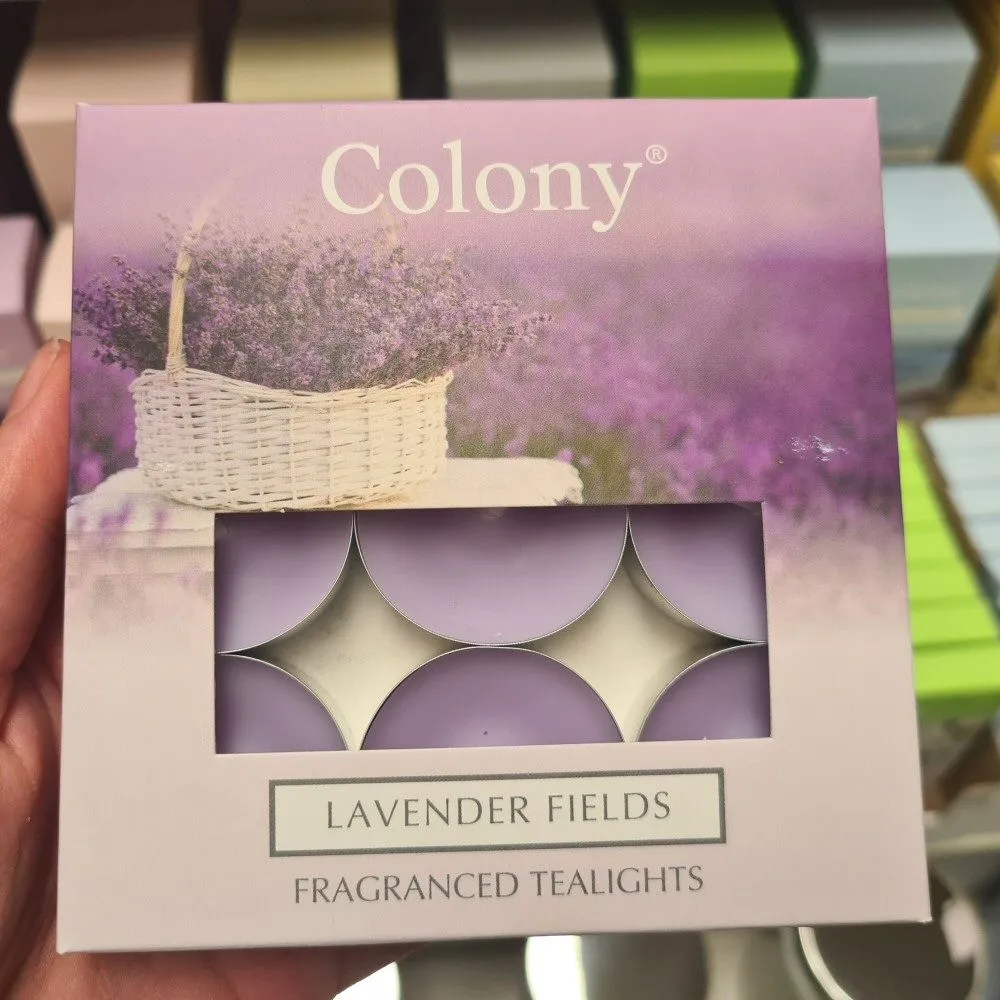 Wax Lyrical Colony Lavender Fields Tea Light Candles (Pack of 9)